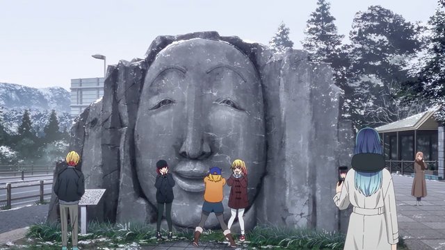 道の駅の石像